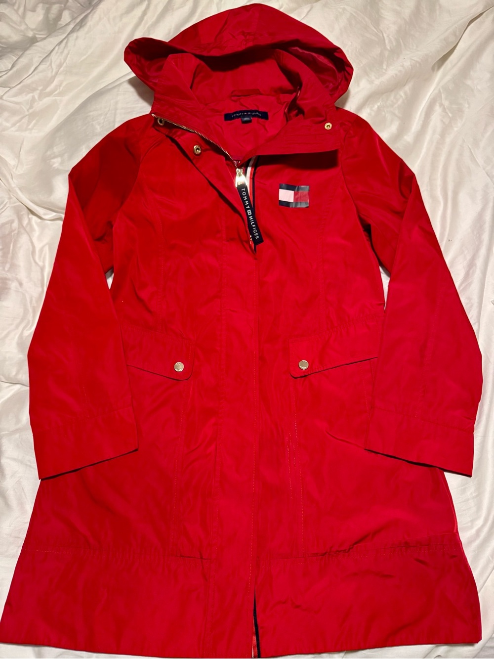 Tommy Hilfiger Women’s Red Hooded Anorak